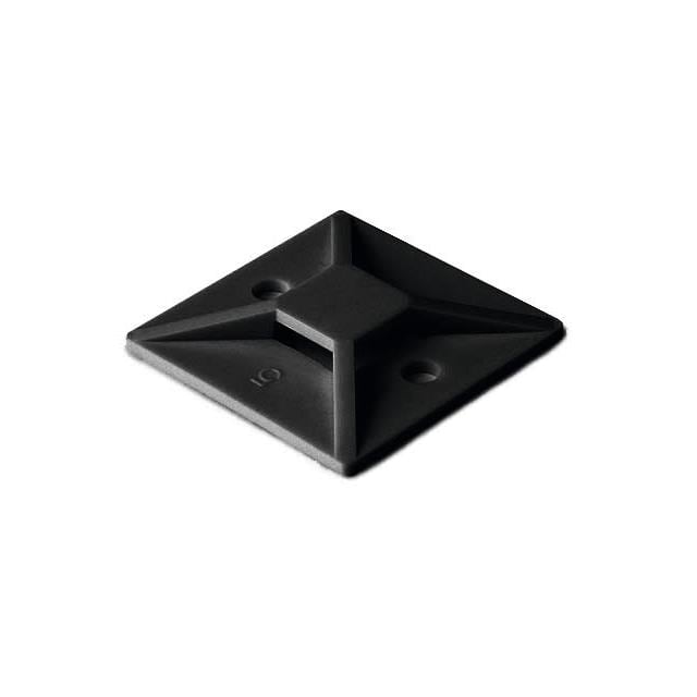 MB40C2 CABLE TIE HLDR QUAD SCREW #8 BLK
