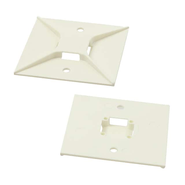 ABM4H-S6-T CABLE TIE HLDR QUAD SCREW #6 WHT