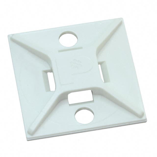 ABM3H-S6-T CABLE TIE HLDR QUAD SCREW #6 WHT