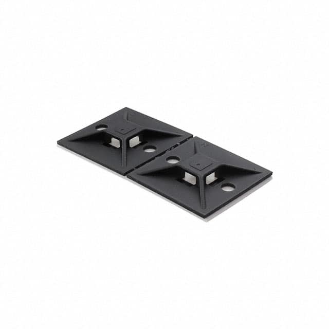ABM112-A-D20 CABLE TIE HLDR QUAD ADH BLACK