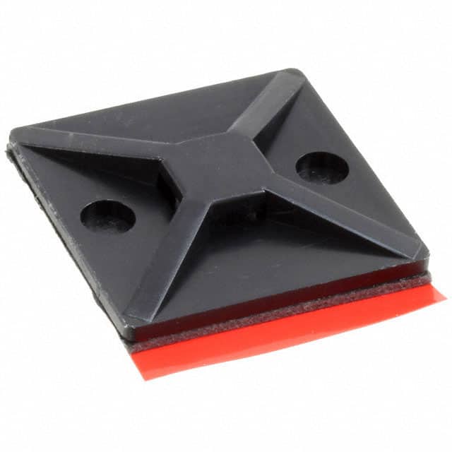 151-00646 CABLE TIE HLDR QUAD ADH BLACK