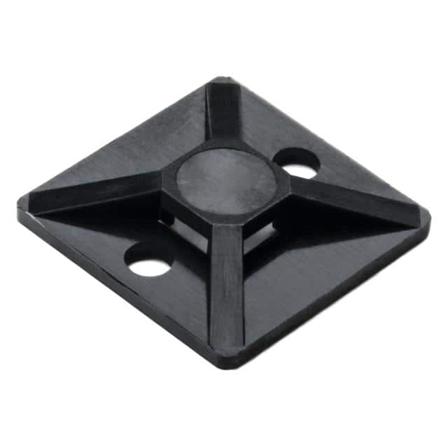 MB30C2 CABLE TIE HLDR QUAD SCREW #4 BLK