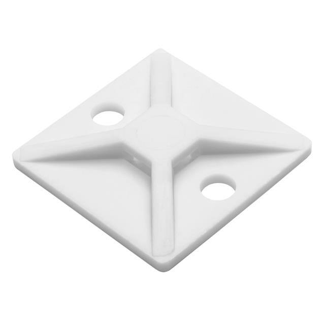 MB410C2 CABLE TIE HLDR QUAD SCREW #8 WHT