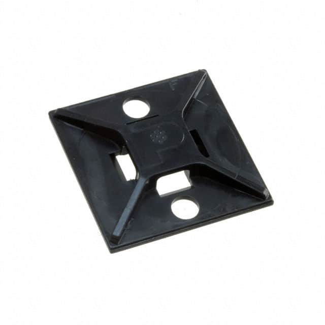 ABM2S-A-C20 CABLE TIE HLDR QUAD ADH BLACK