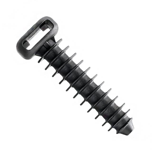 HVMPM-08-C0 CABLE TIE HLDR SGL PUSH MNT BLK
