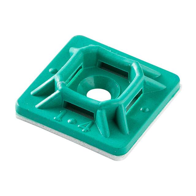 AL-MP-750-MD-22-C CABLE TIE HLDR QUAD ADH TEAL