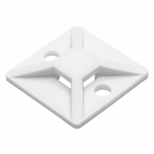 MB310M4 CABLE TIE HLDR QUAD SCREW #4 WHT