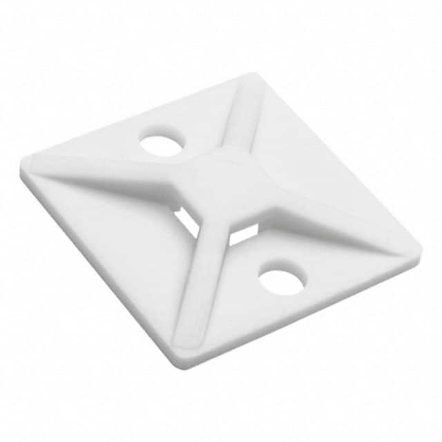 MB410H4 CABLE TIE HLDR QUAD SCREW #8 WHT