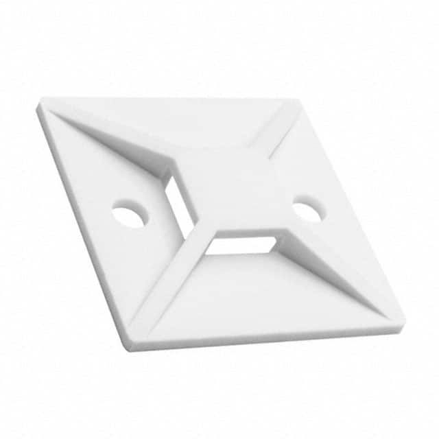 MB510F4 CABLE TIE HLDR QUAD SCREW #8 WHT