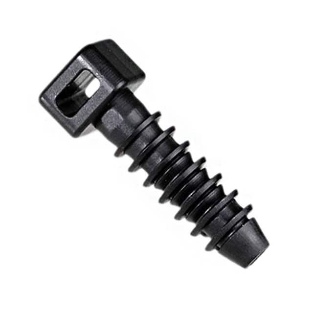 SGMPMS25-C0 CABLE TIE HLDR SGL PUSH MNT BLK