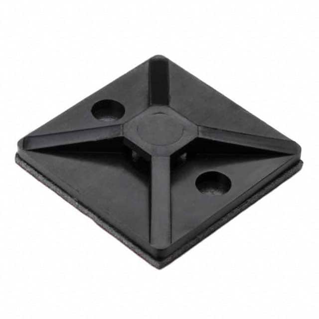 151-00810 CABLE TIE HLDR QUAD ADH BLACK
