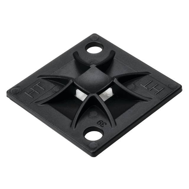 151-10915 CABLE TIE HLDR QUAD ADH BLACK