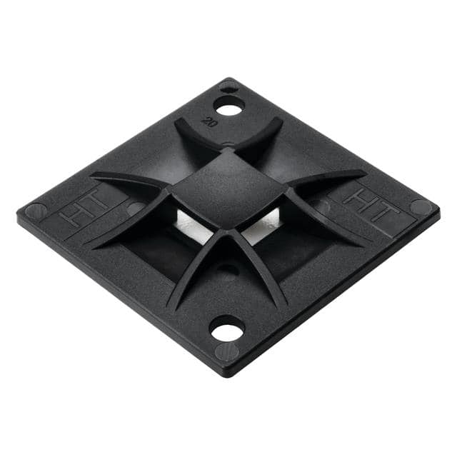 151-10916 CABLE TIE HLDR QUAD ADH BLACK