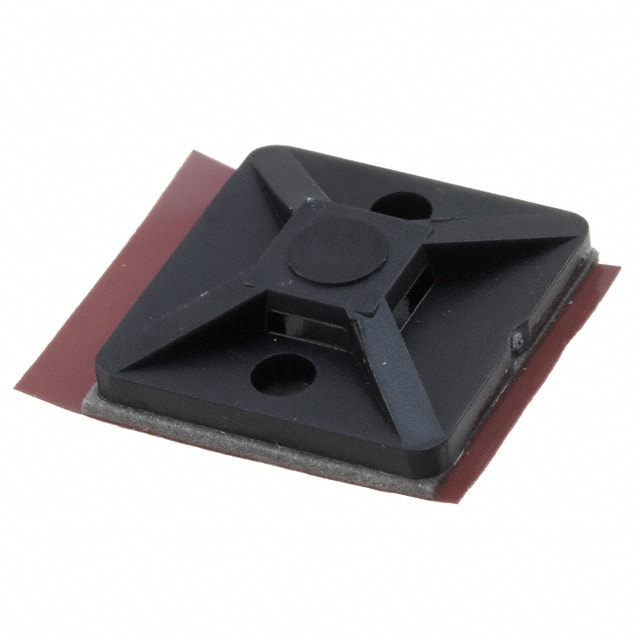 151-00432 CABLE TIE HLDR QUAD ADH BLACK