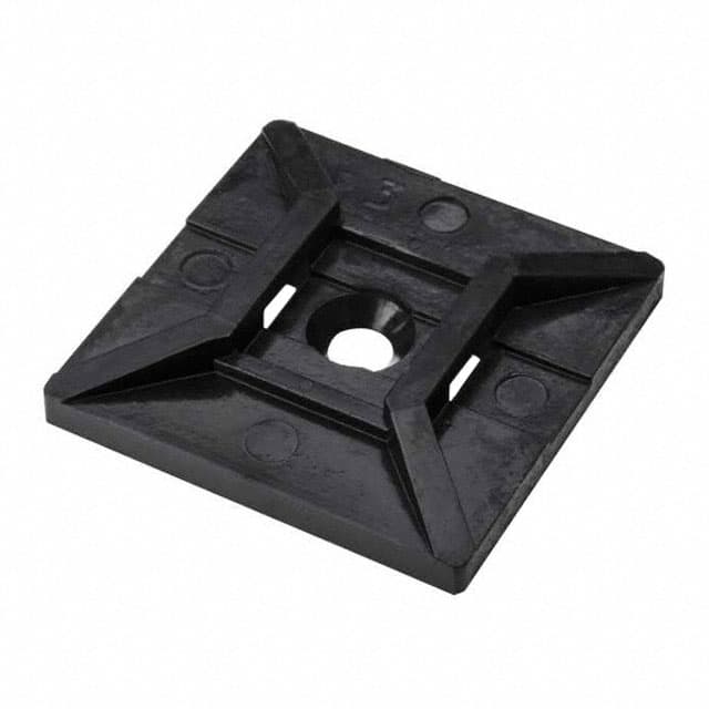 MB4SH0H4 CABLE TIE HLDR DUAL SCREW #6 BLK