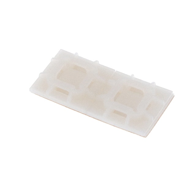PAM075NY-A-C CABLE TIE HLDR QUAD ADH WHITE