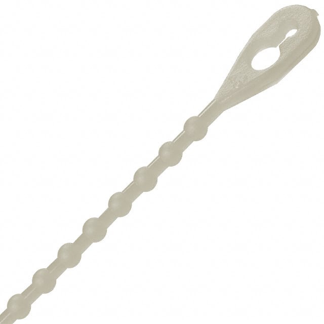 BT-6-01-NT BEADED TIE NATURAL 6"