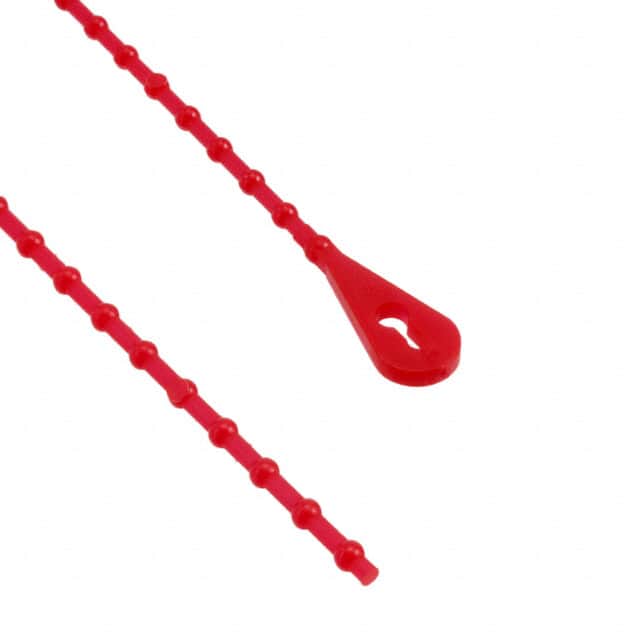BT-2-10-RD BEADED TIE RED 2.5"
