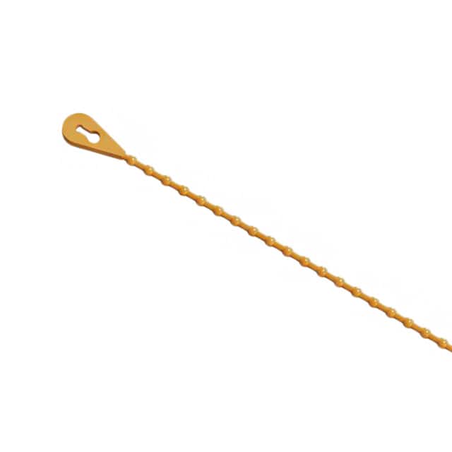 BT-5-10-YL BEADED TIE YELLOW 5"