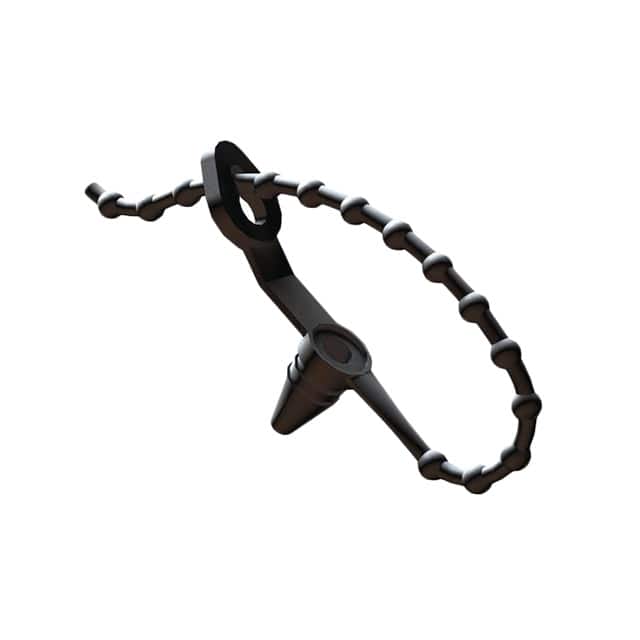 PT-303 BEADED TIE BLACK 5"