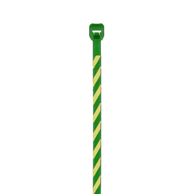 PLT1M-L5-4 CBL TIE LOCKING GRN/YLW 18LB 4"