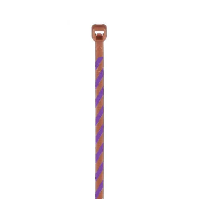 PLT1M-L1-7 CBL TIE LOCK BRN/VIOLET 18LB 4"