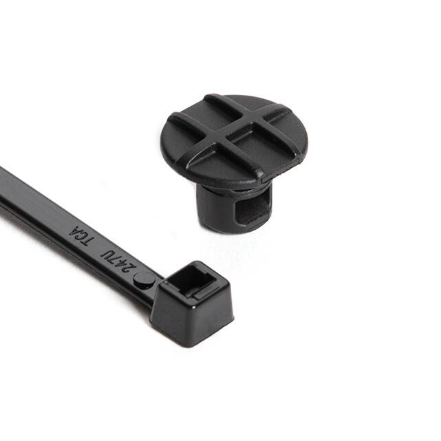 156-02513 BUTTON HEAD TIE BLK 50LBS 7.87"