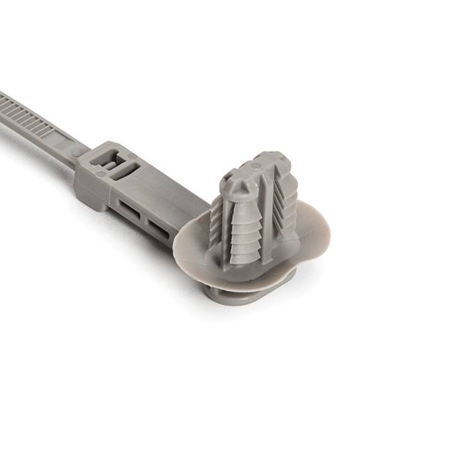 157-00205 CBL TIE 1PC LOCK GRAY 50LB 9.03"