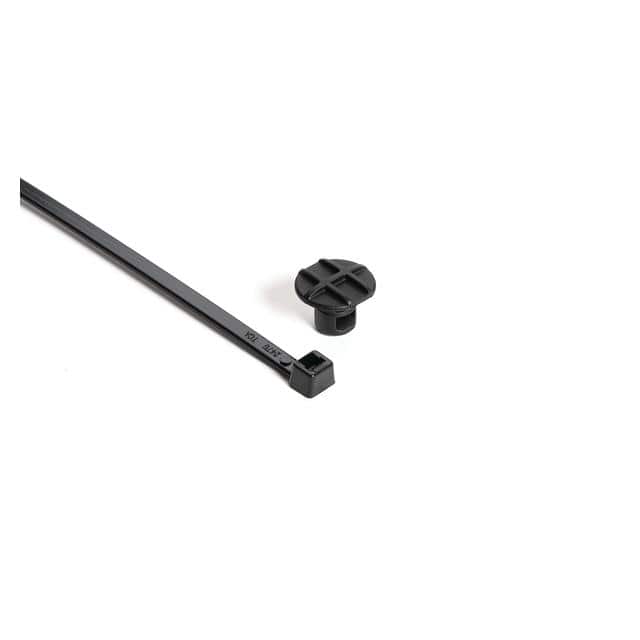 156-02512 BUTTON HEAD TIE BLK 50LBS 7.87"