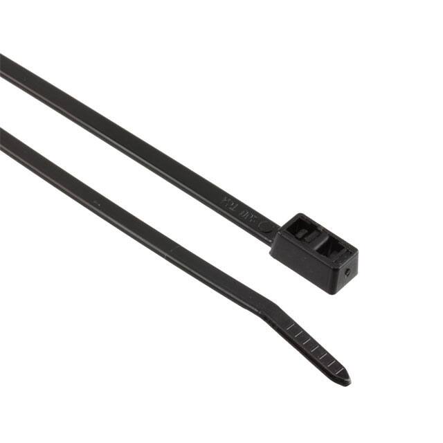 T50LDH0M4 CBL TIE DBL HEAD BLK 50LB 1.299'