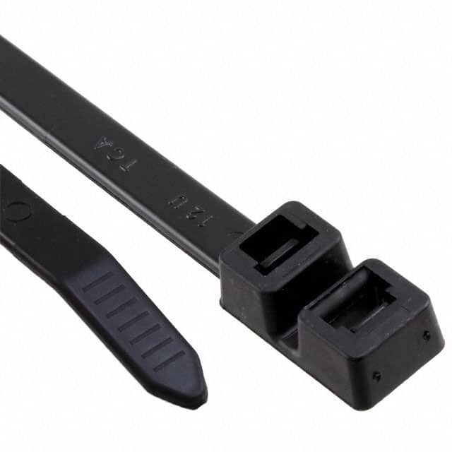 T120RDH0K2 CBL TIE DB HEAD BLK 120LB 1.308'