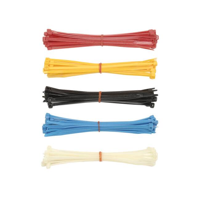 239855 PLASTIC CABLE TIE PACK, 375 PIEC