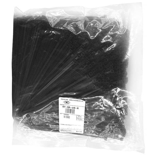 WIT-50R-UVB-M CBL TIE LOCKING BLACK 50LBS 8"