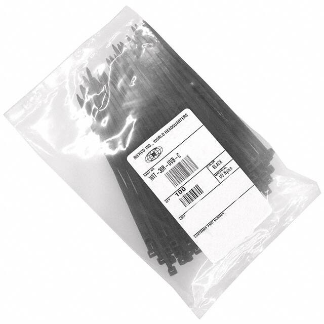 WIT-30R-UVBC CBL TIE LOCKING BLK 30LBS 5.75"