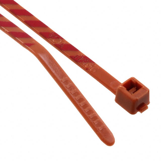 T18R1-2K2 CBL TIE LOCK BRN/RED 18LB 3.93"