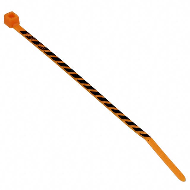 T18R3-0K2 CBL TIE LOCK ORG/BLK 18LB 3.93"