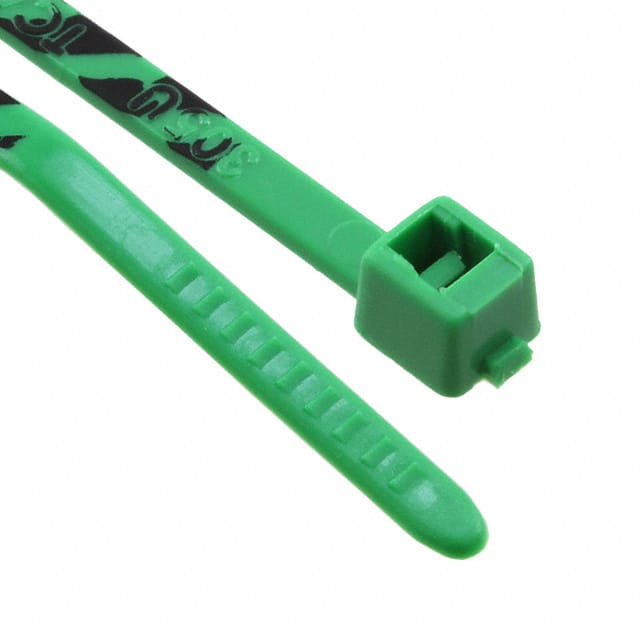 T18R5-0K2 CBL TIE LOCK GRN/BLK 18LB 3.93"