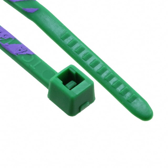 T18R5-7K2 CBL TIE LOCK GRN/VIOL 18LB 3.93"