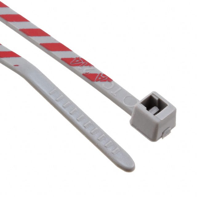 T18R8-2K2 CBL TIE LOCK GRAY/RED 18LB 3.93"