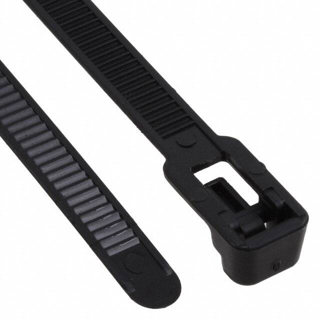 REL50L0L4 CBL TIE RELEASABL BLK 50LB 9.84"