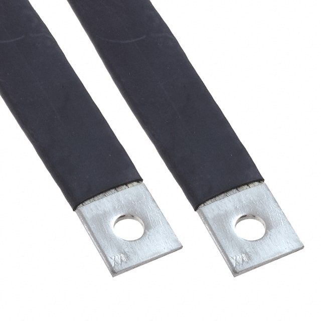 2076025022 GROUND BRAID FLAT W/TUBING 12"