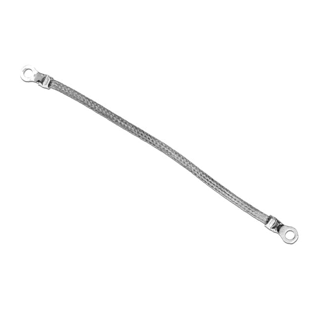 1/4-01-008 GROUND STRAP BRAIDED FLAT 0.25"