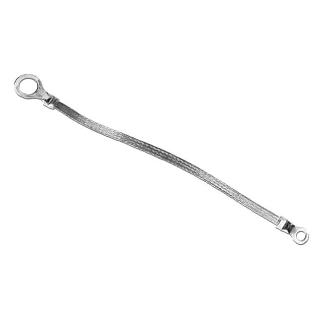 1/4-02-008 GROUND STRAP BRAIDED FLAT 0.25"