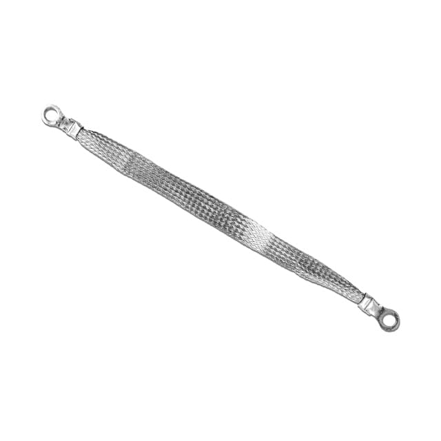 1/2-01-008 GROUND STRAP BRAIDED FLAT 0.5" X