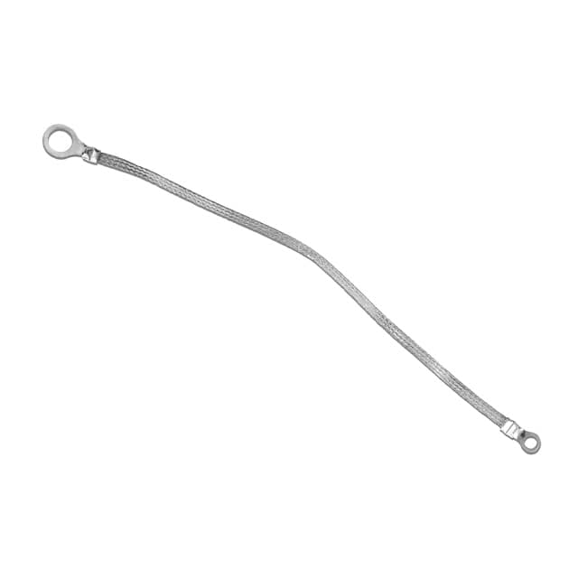 1/4-02-012 GROUND STRAP BRAIDED FLAT 0.25"