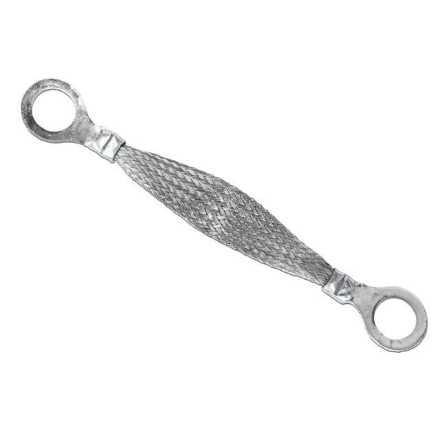 1/2-03-004 GROUND STRAP BRAIDED FLAT 0.5" X