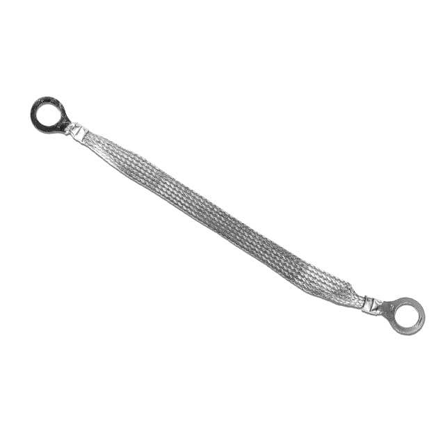 1/2-03-008 GROUND STRAP BRAIDED FLAT 0.5" X