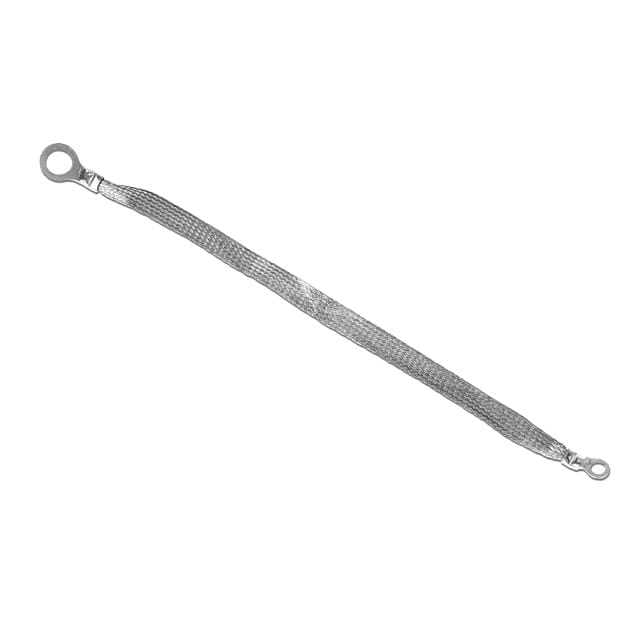 1/2-02-012 GROUND STRAP BRAIDED FLAT 0.5" X