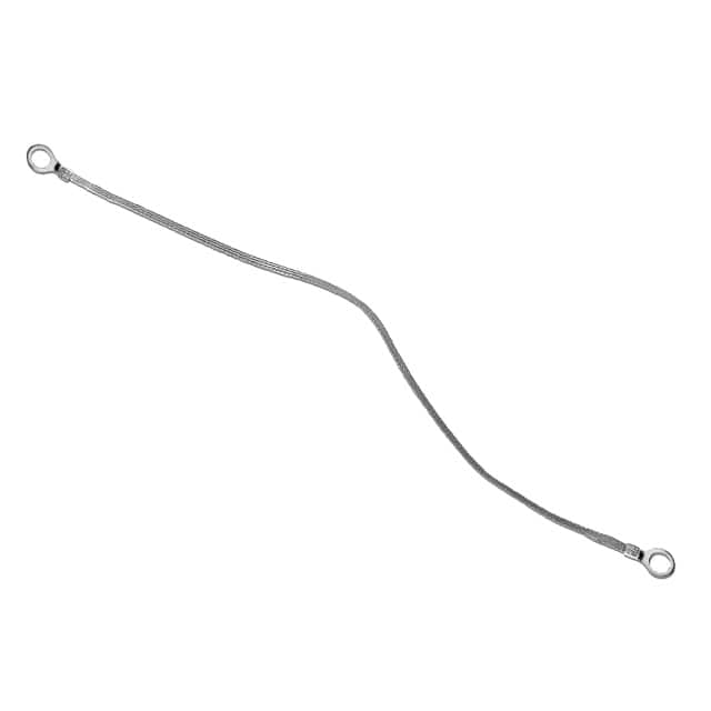 1/4-03-020 GROUND STRAP BRAIDED FLAT 0.25"