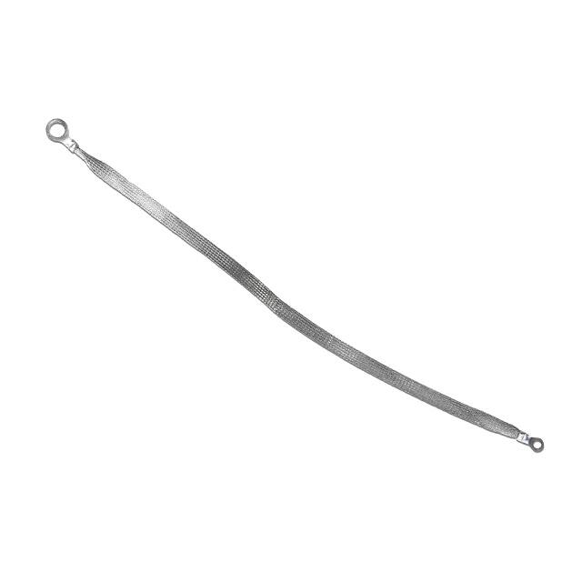 1/2-02-020 GROUND STRAP BRAIDED FLAT 0.5" X